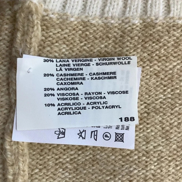 HEMMOND Argyle Cashmere Blend Sweater Vest Size L - Picture 11 of 15
